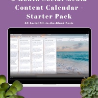 3 Month Social Media Content Calendar - Starter Pack