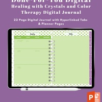 DFY - Healing with Crystals and Color Therapy Digital Journal