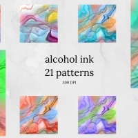 Alcohol Ink Digital Papers
