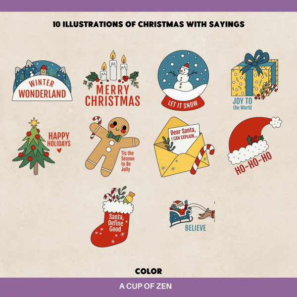 Christmas Clipart - Color Version