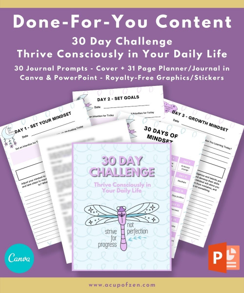 30 Day Challenge: Thrive Consciously in Your Daily Life Journal