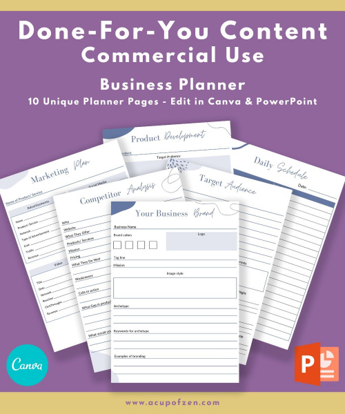 Business Planner Templates