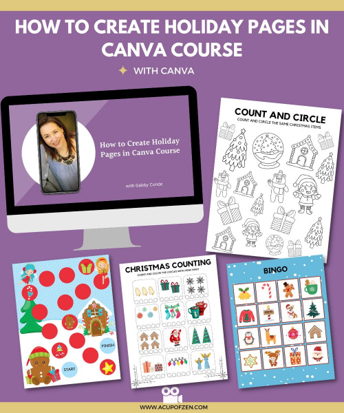 Create Holiday Activity Pages in Canva