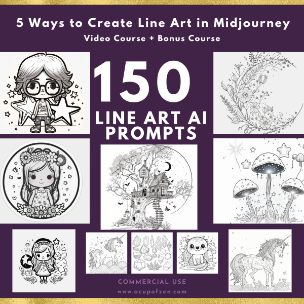 5 Ways to Create Line Art in MidJourney