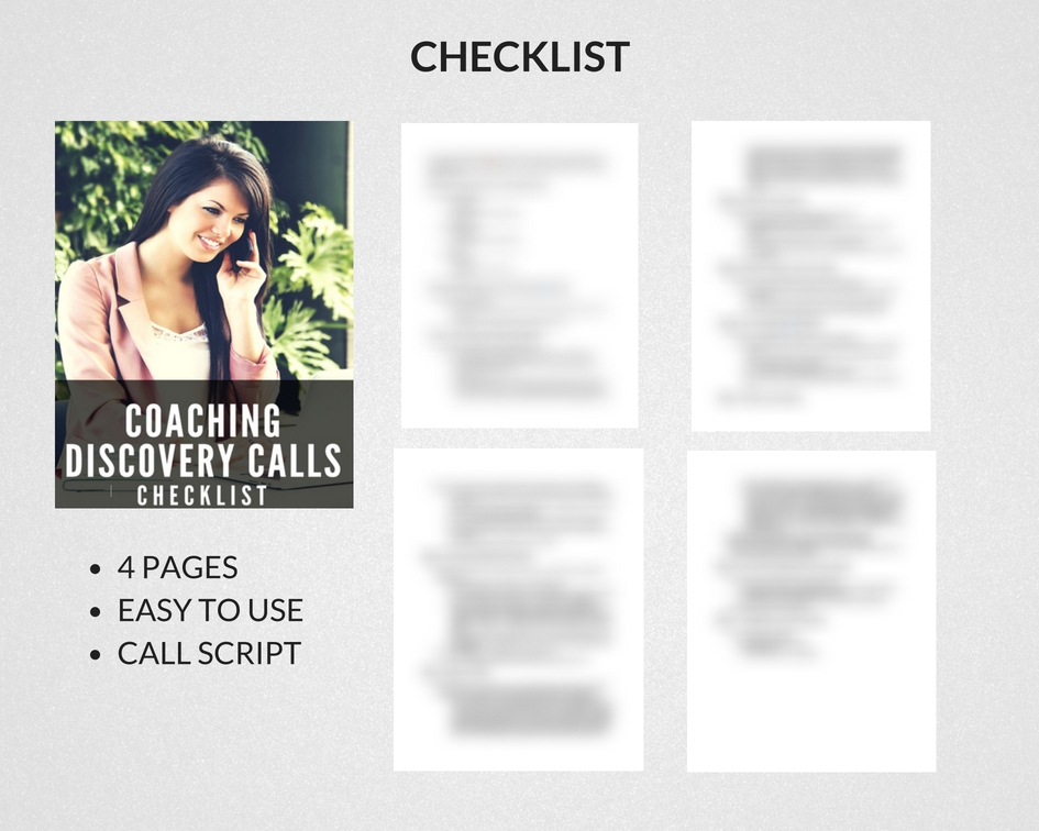 Checklist Call Script Coaching Discovery Calls