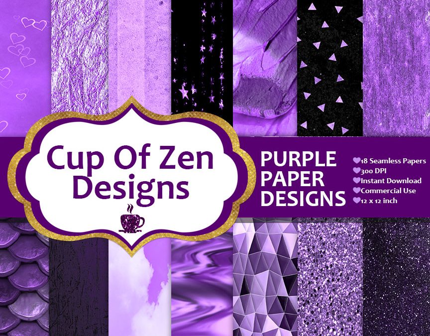 Purple Digital Paper Package: Commercial Use