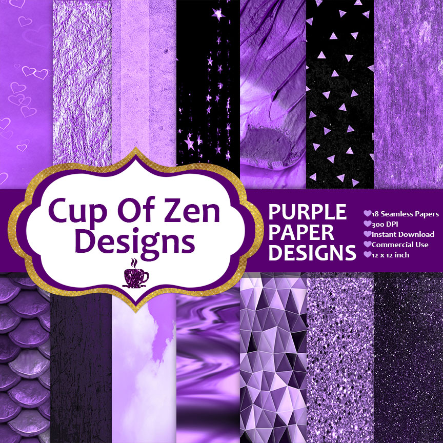 Purple Digital Paper Package: Commercial Use