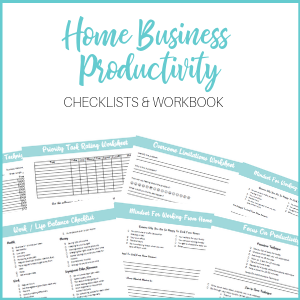 Home Business Productivity Checklists & Workbook