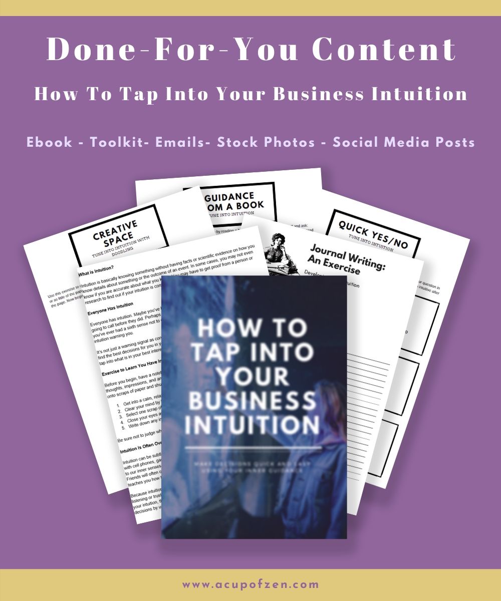 DFY – Tap Into Business Intuition