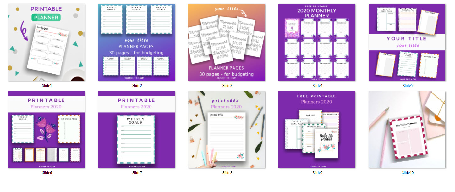 social media templates in canva and powerpoint