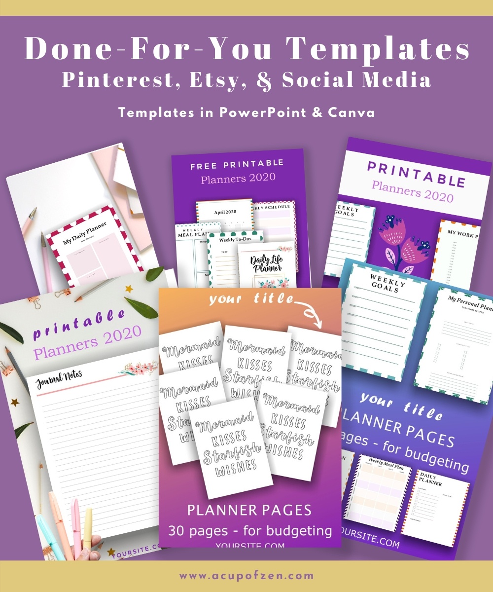 DFY Templates – Pinterest, Etsy, Social Media