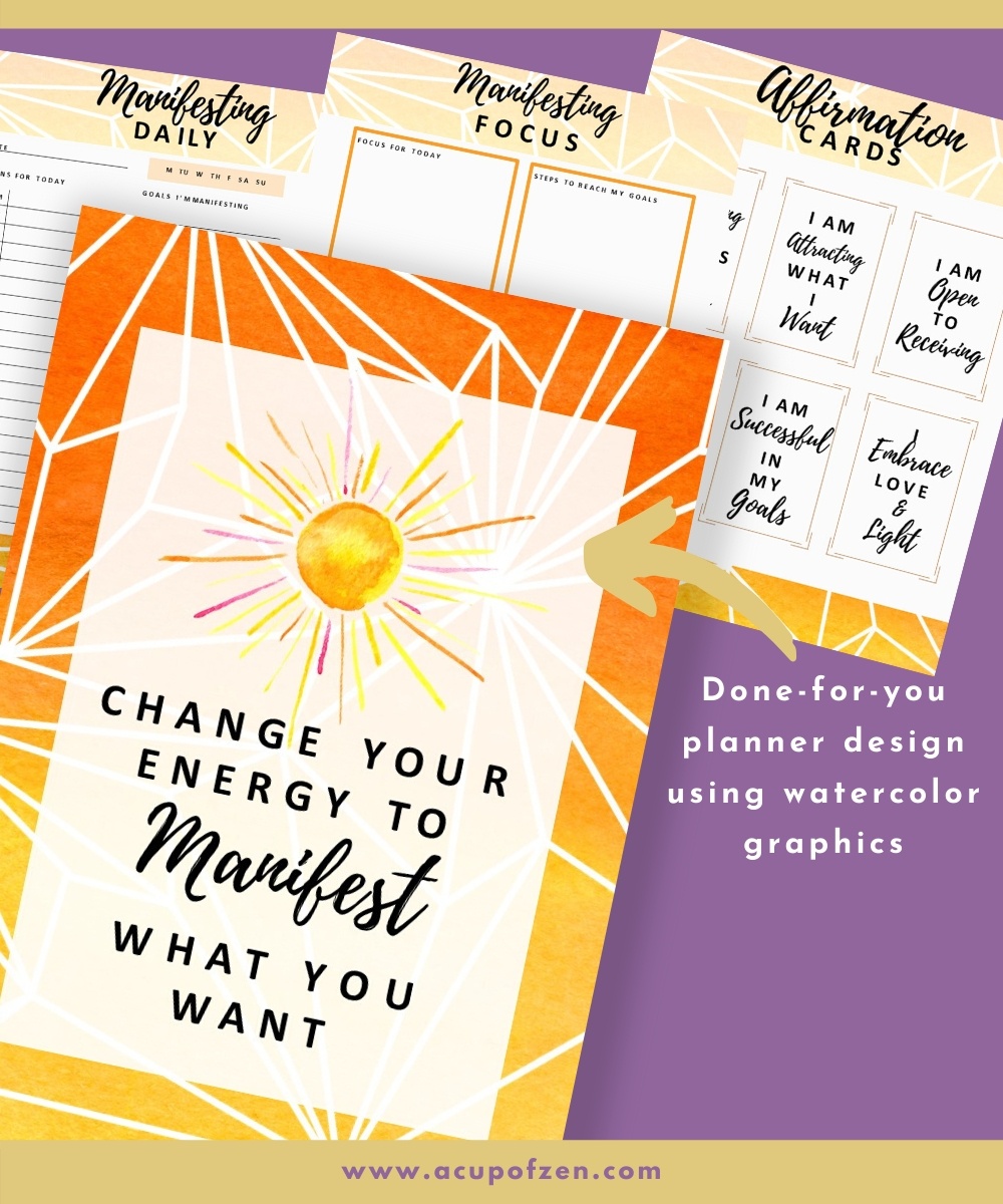 dfy manifest your life planner templates