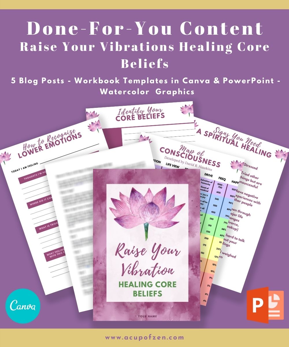 DFY – Raise Your Vibrations Healing Core Beliefs