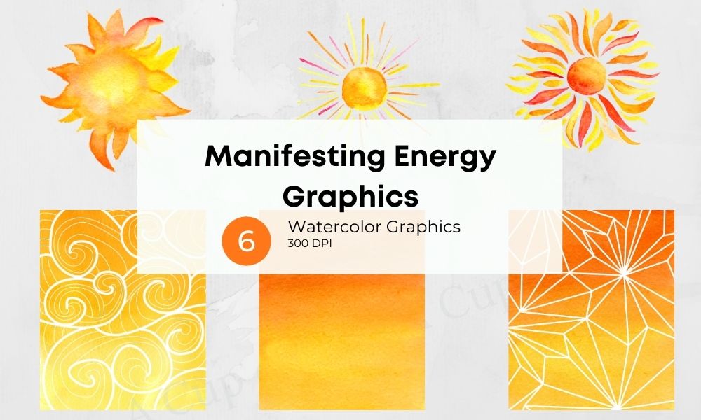 Manifesting Energy Watercolor Graphics