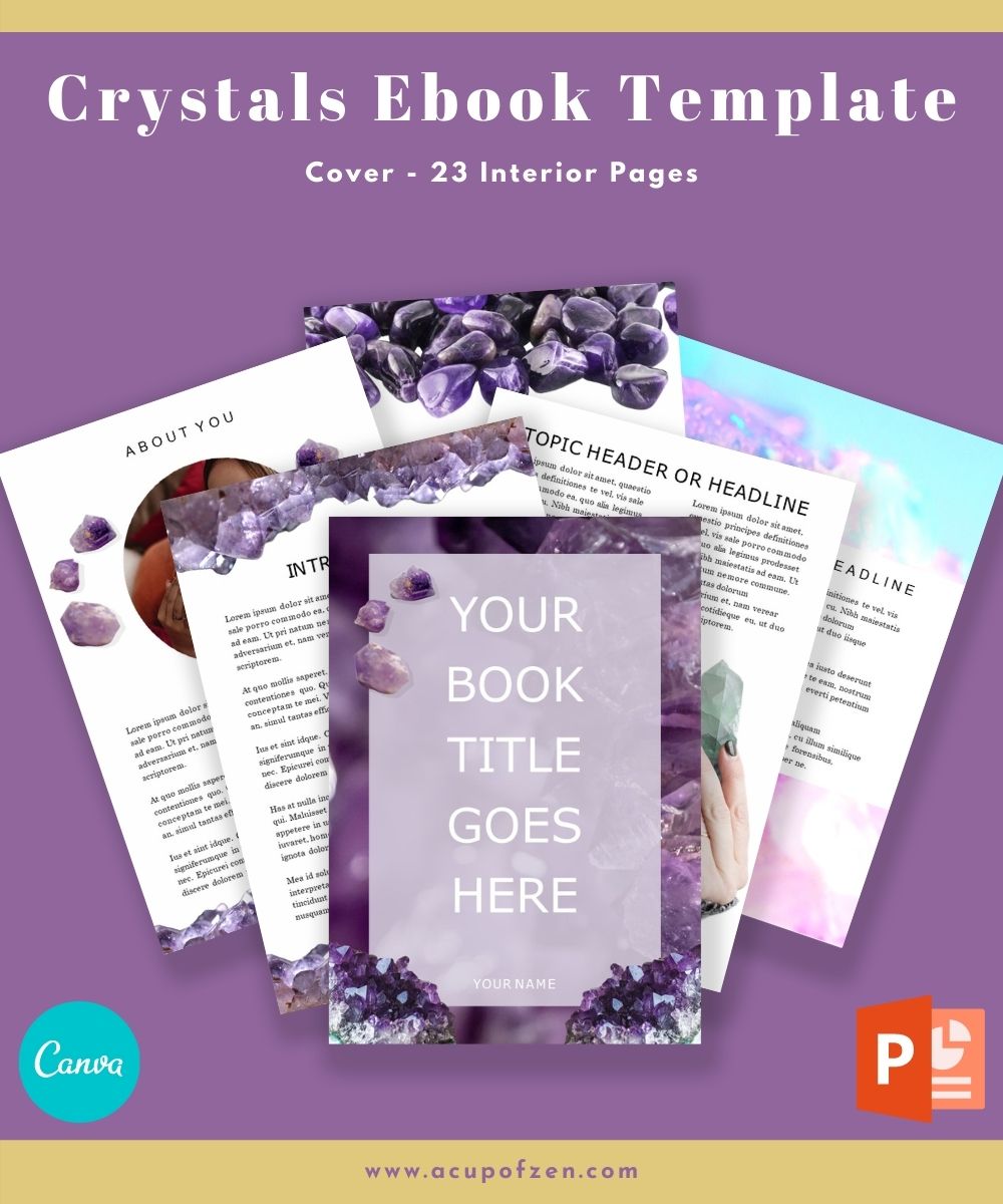crystals ebook template