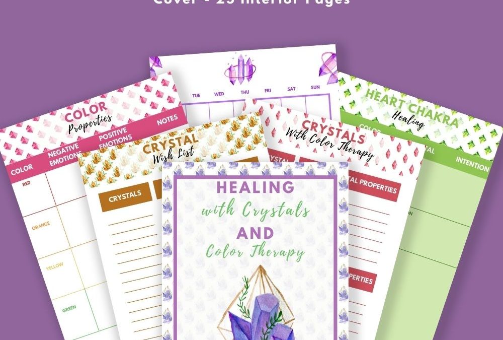 Healing with Crystals and Color Therapy Planner