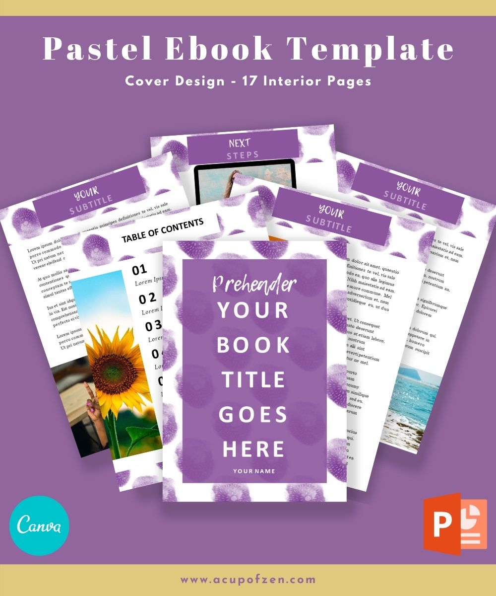 pastel ebook template