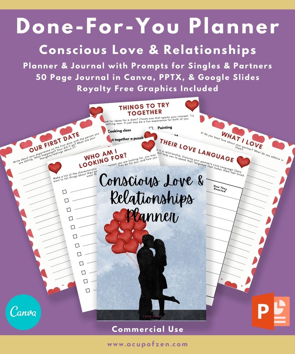 Conscious Love & Relationships Planner and Journal