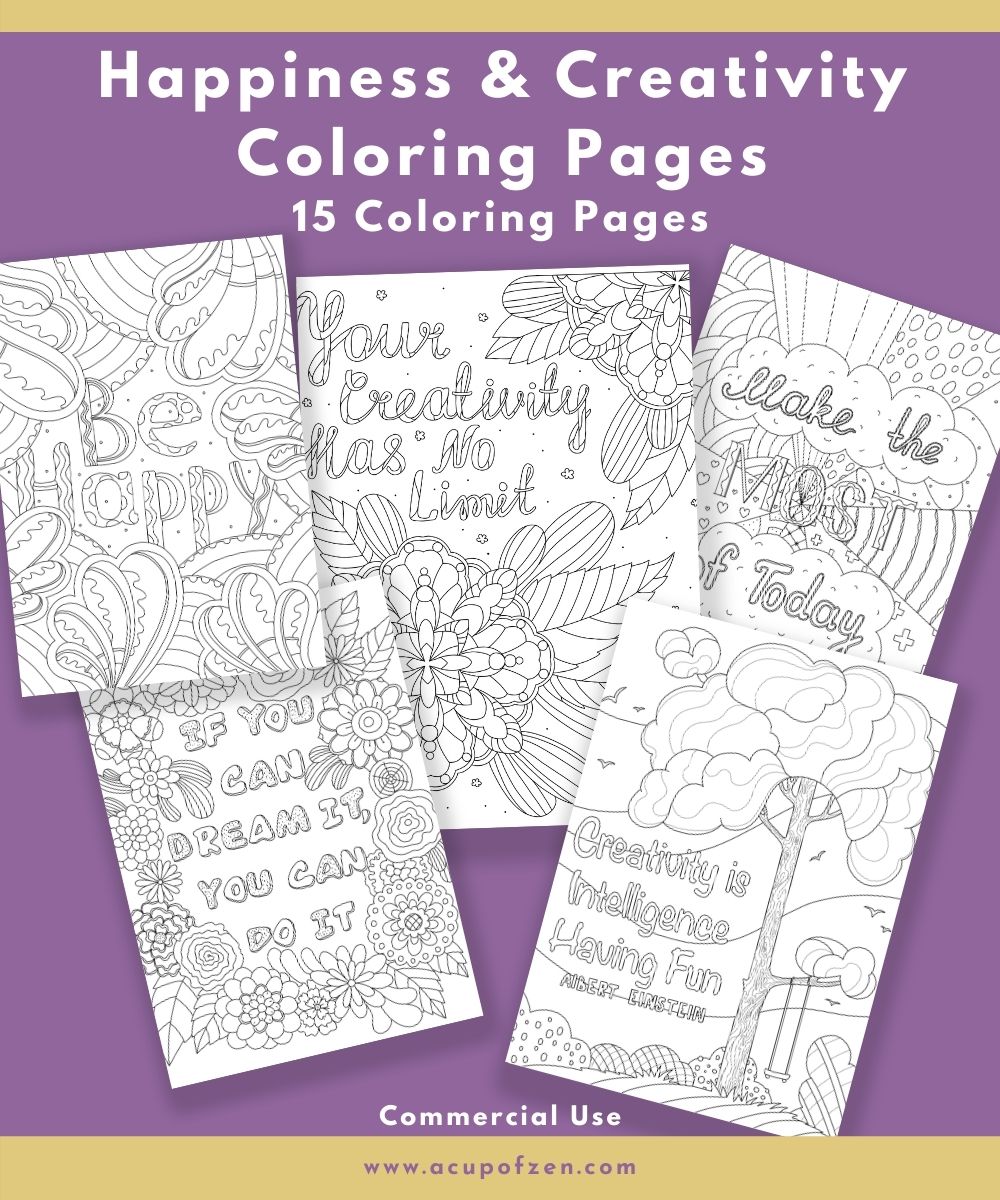 Coloring Journals for Grownups - Creativity Meditation for Growth or for Fun