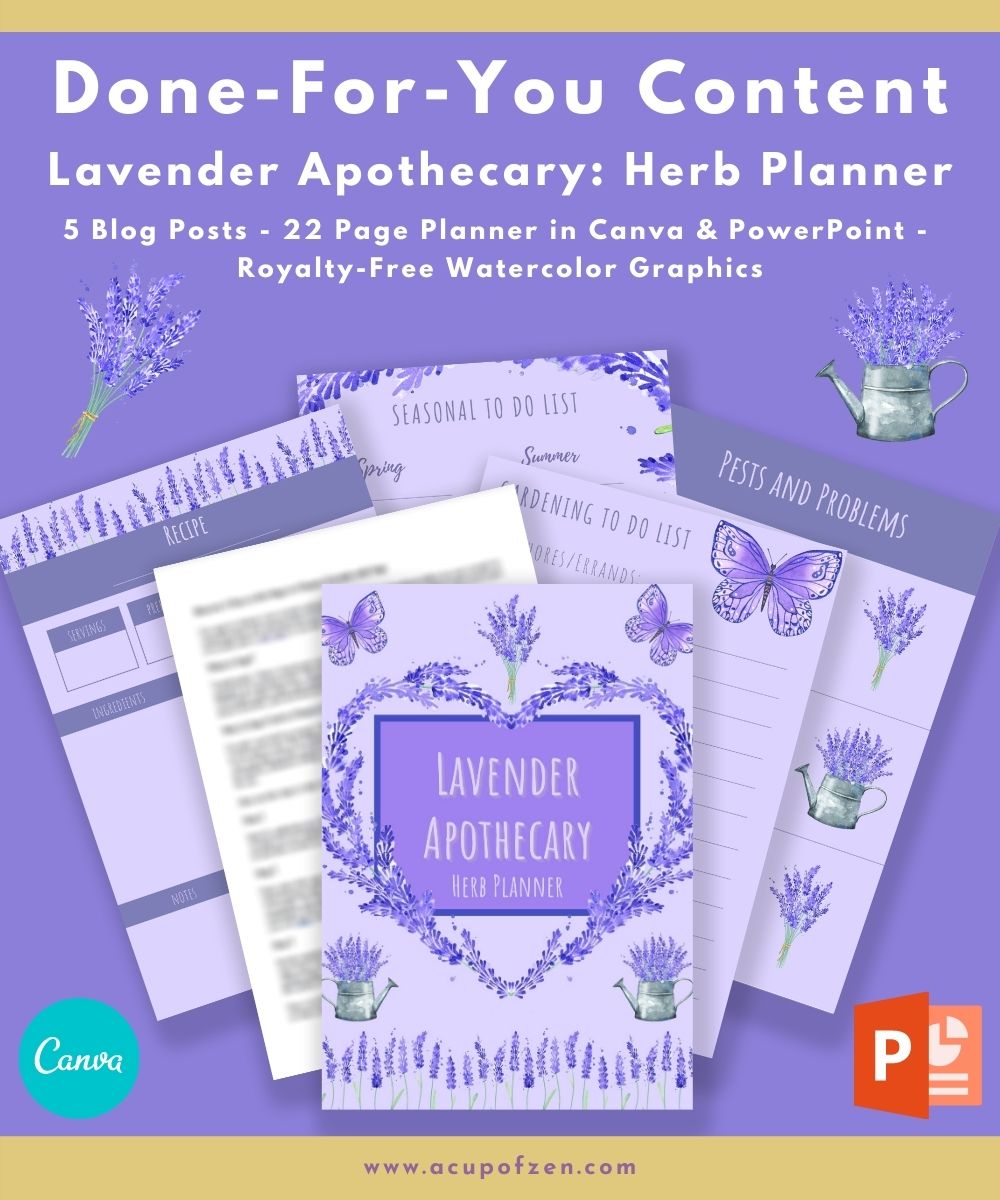 Lavender Apothecary Herb Planner