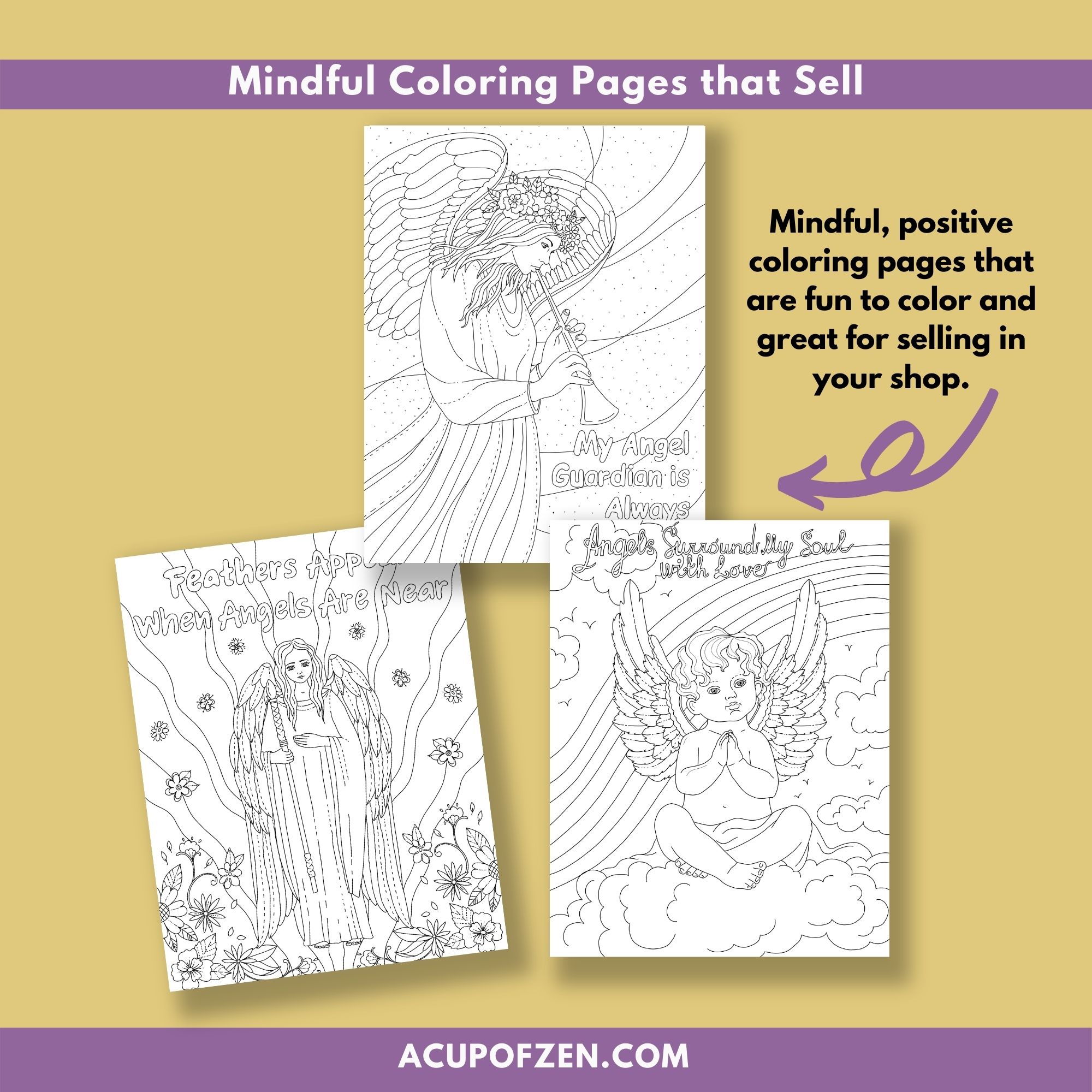 Angels Coloring Pages - Commercial Use