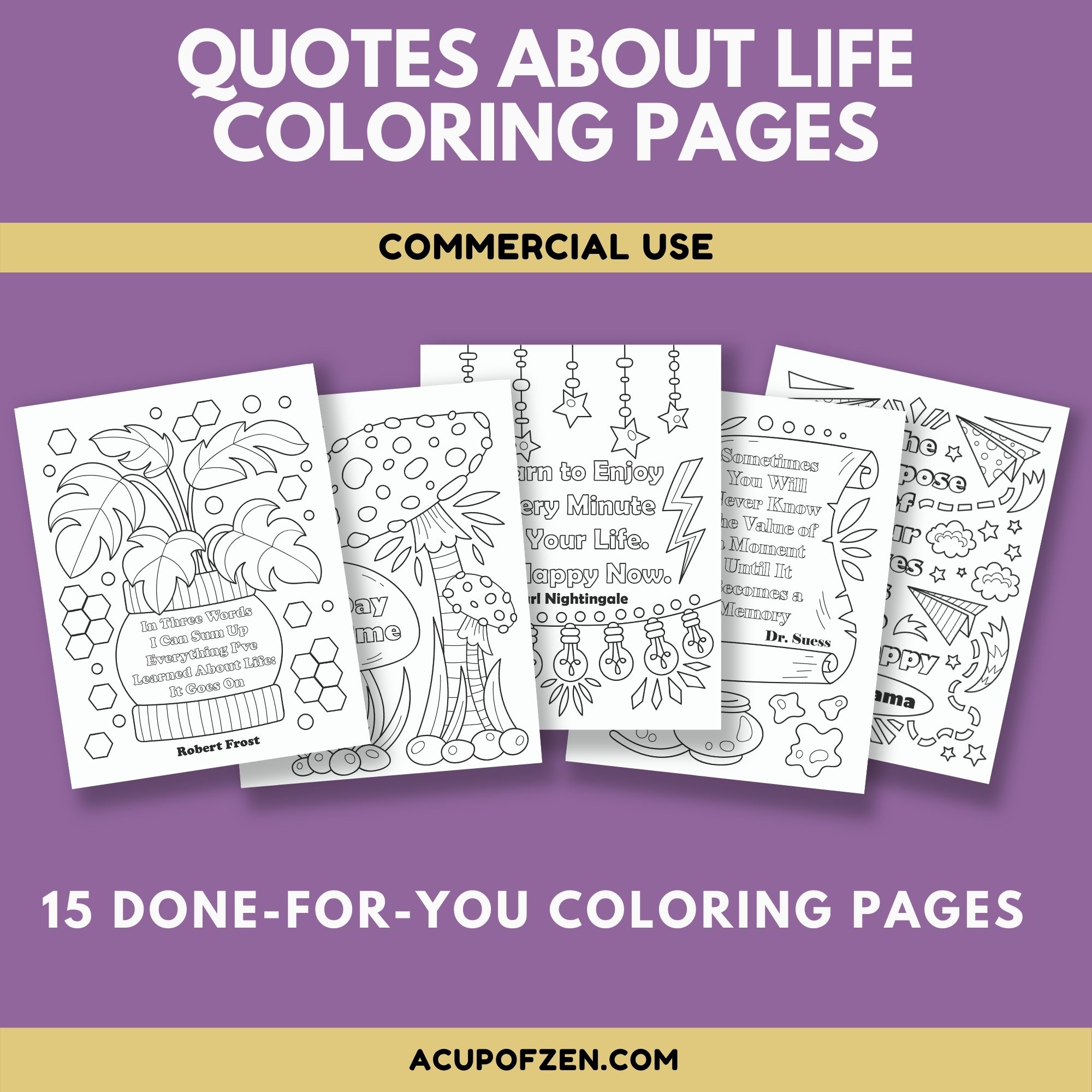 Life Quotes Coloring Pages
