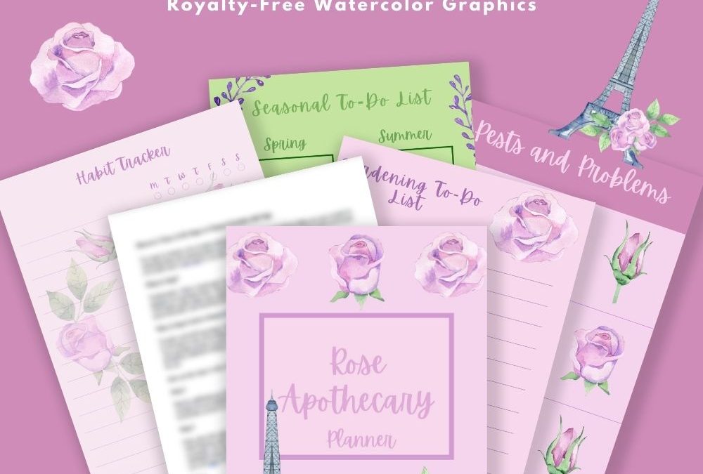 Rose Apothecary Garden Planner