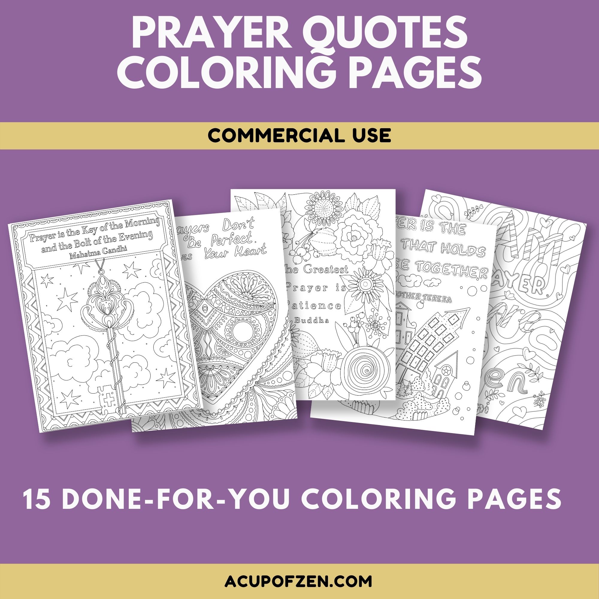 Prayer Quotes Coloring Pages