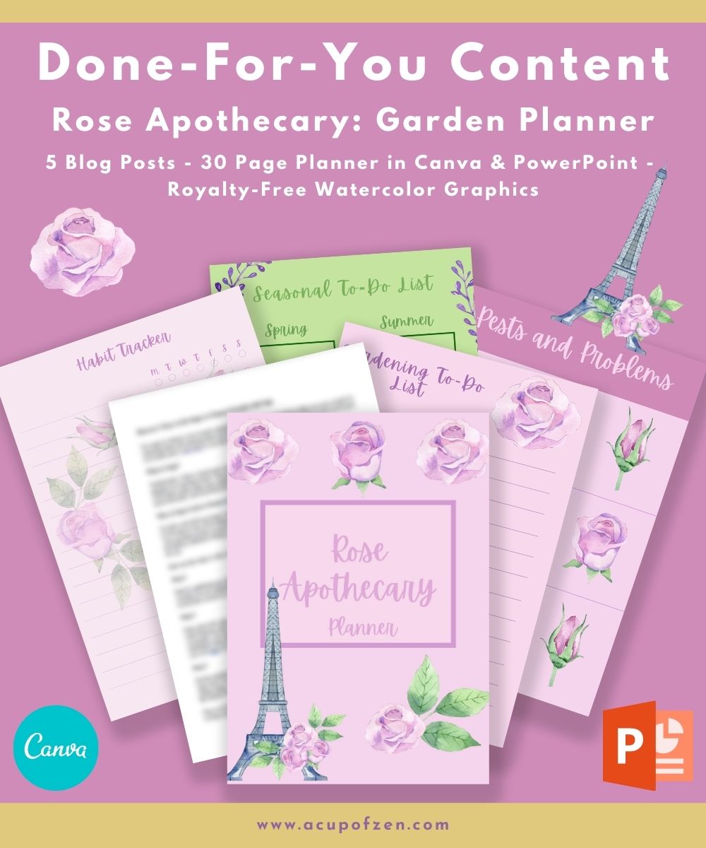 Rose Apothecary Garden Planner