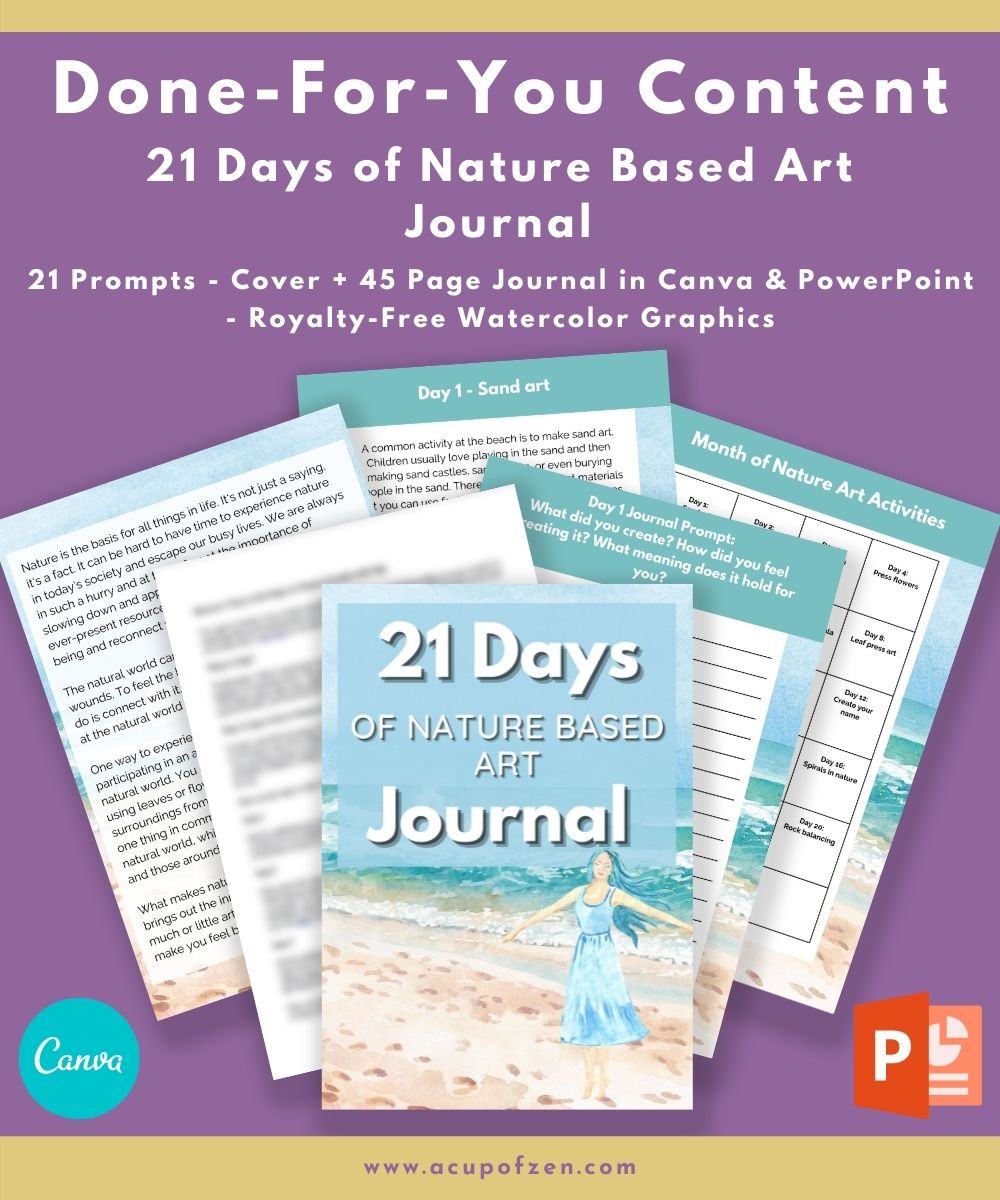 21 Days of Nature Based Art Journal