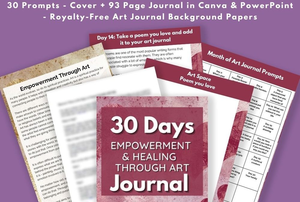 30 Days Empowerment Healing Art Journal