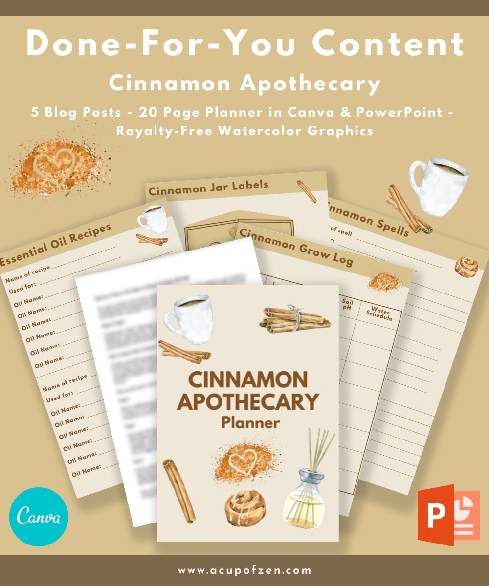 Cinnamon Apothecary DFY Content & Planner