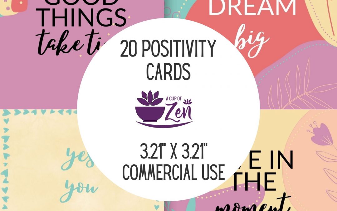 Positive Thinking Card Templates