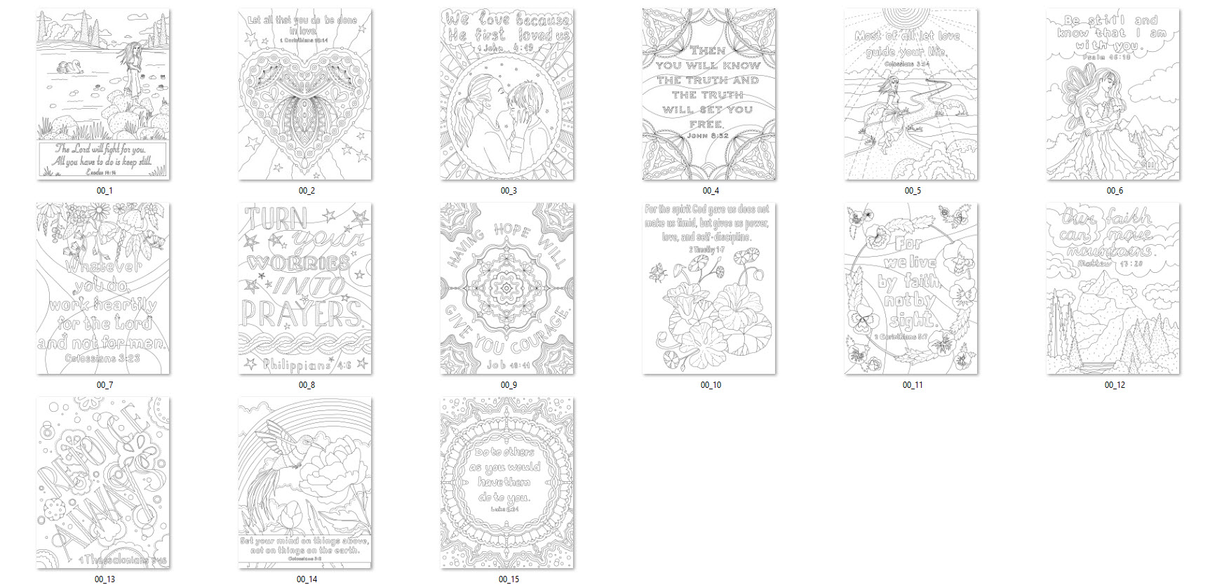 faith based bible quotes coloring pages