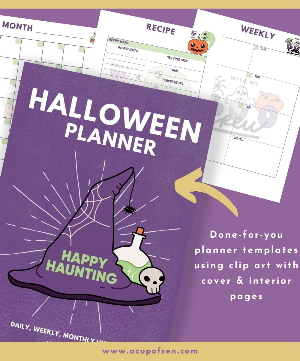 Halloween Themed Planner Commercial Use