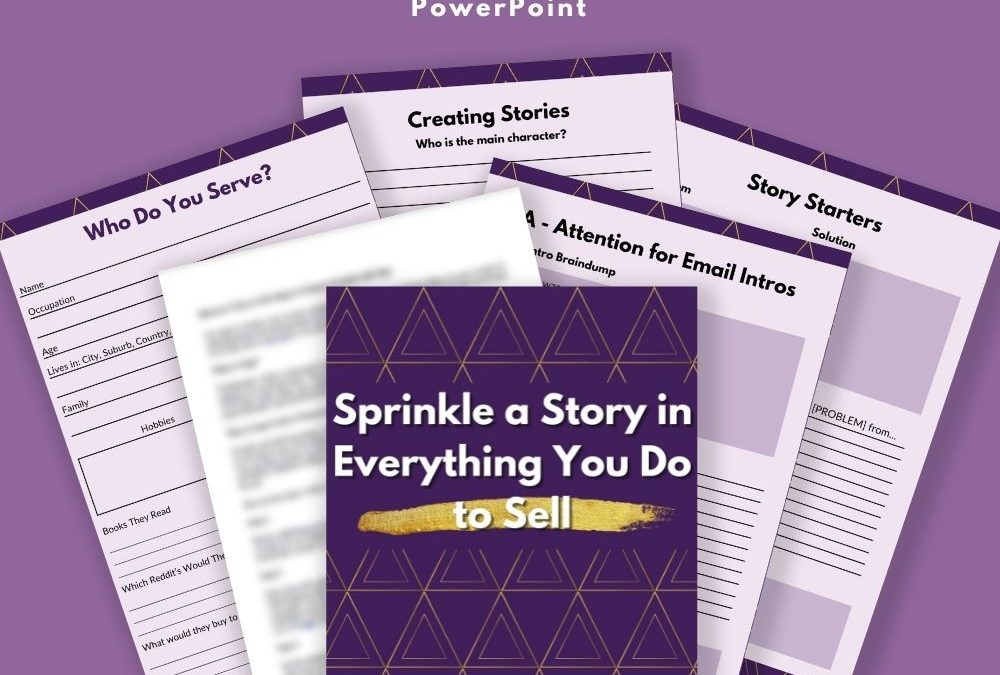 Sprinkle Stories in Everything You Do Done-for-You Content and Planner