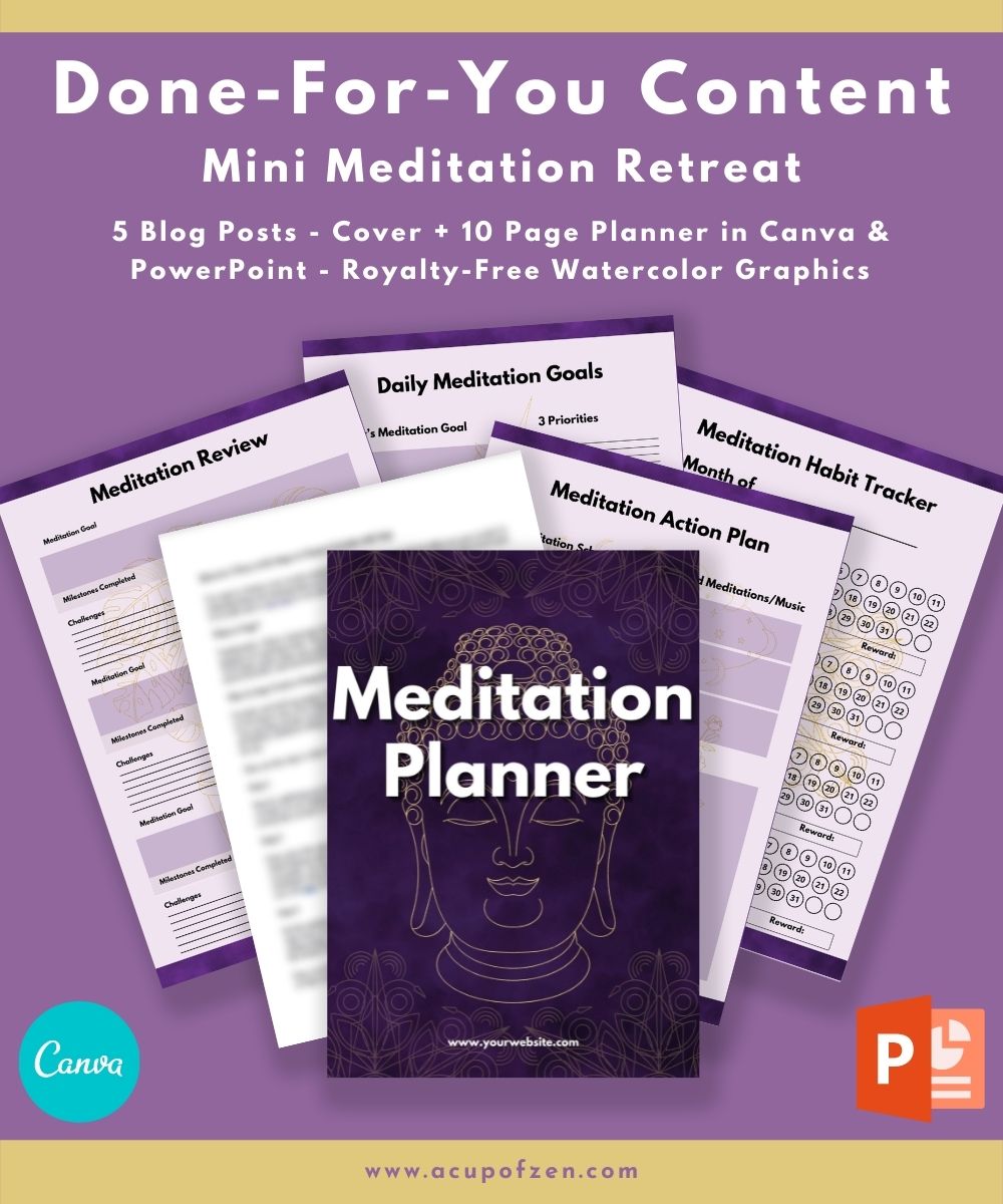 Mini Meditation Retreat Done-for-You Content and Planner