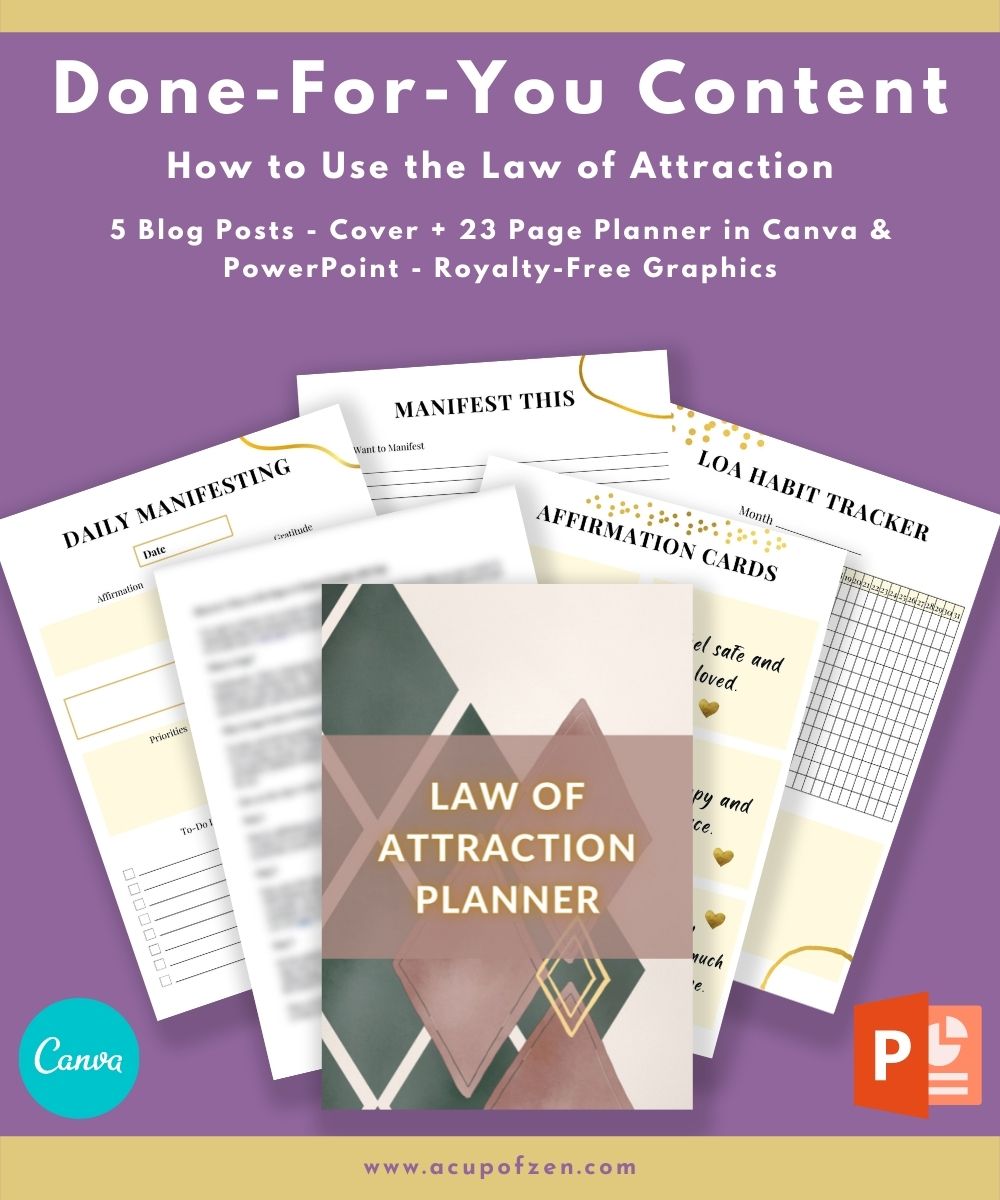 How to Use the Law of Attraction Content Pack and Planner