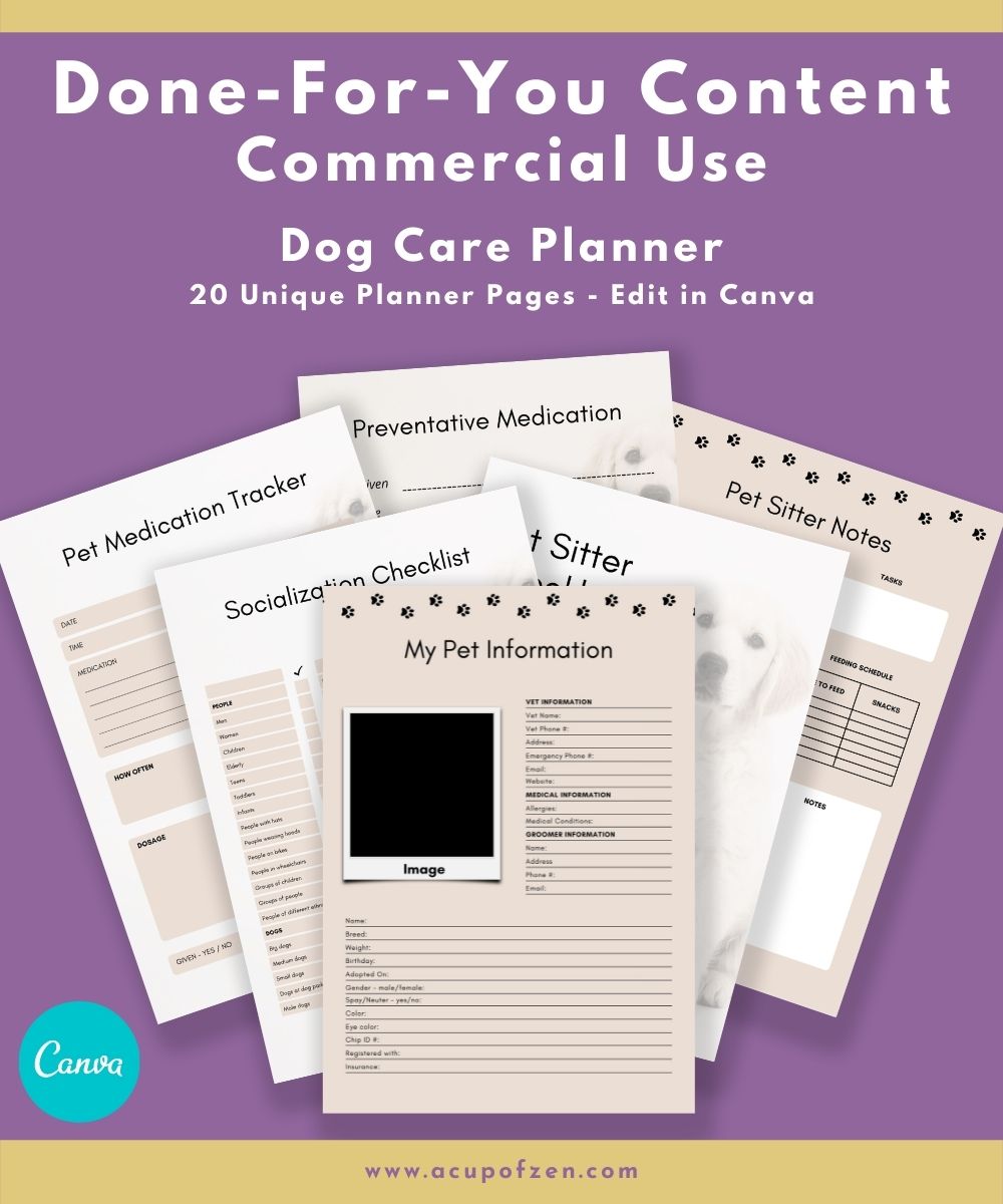 Blog Planner Templates Commercial Use
