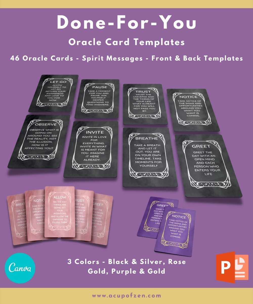 Oracle Card Templates