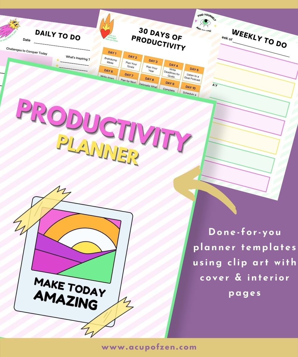 Productivity Planner Commercial Use