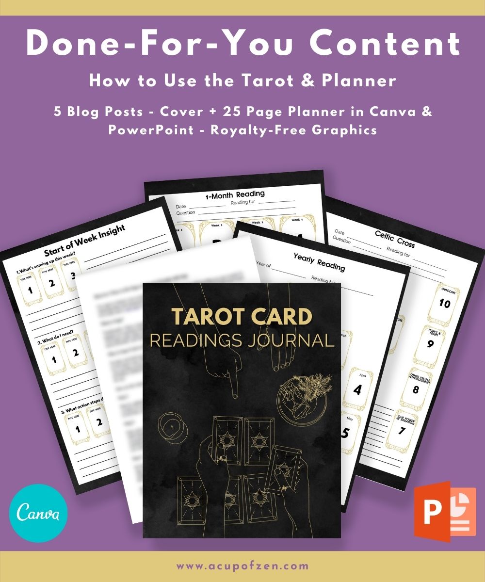 How to Use the Tarot Content Pack and Planner