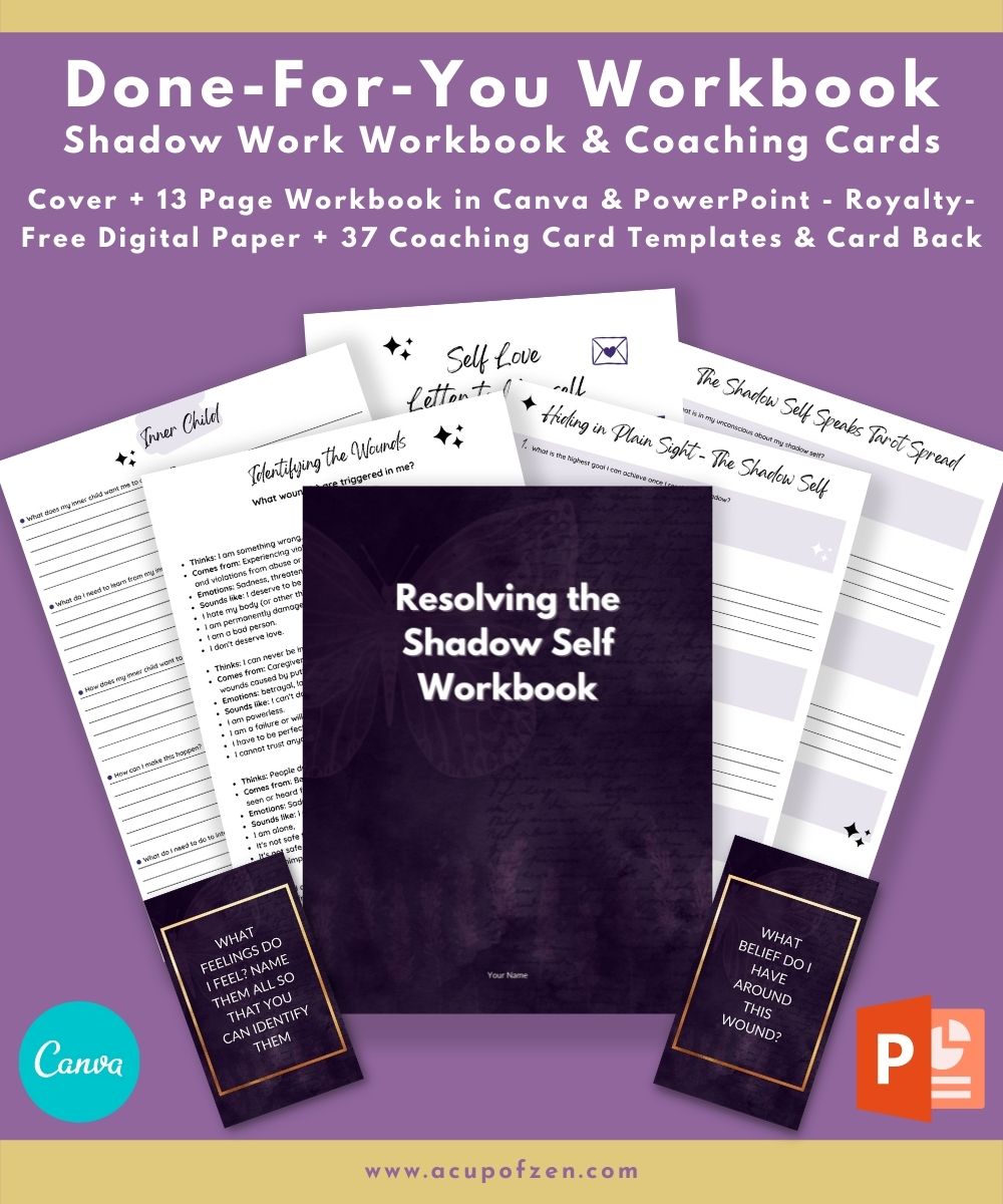 Shadow Work Workbook & Card Templates