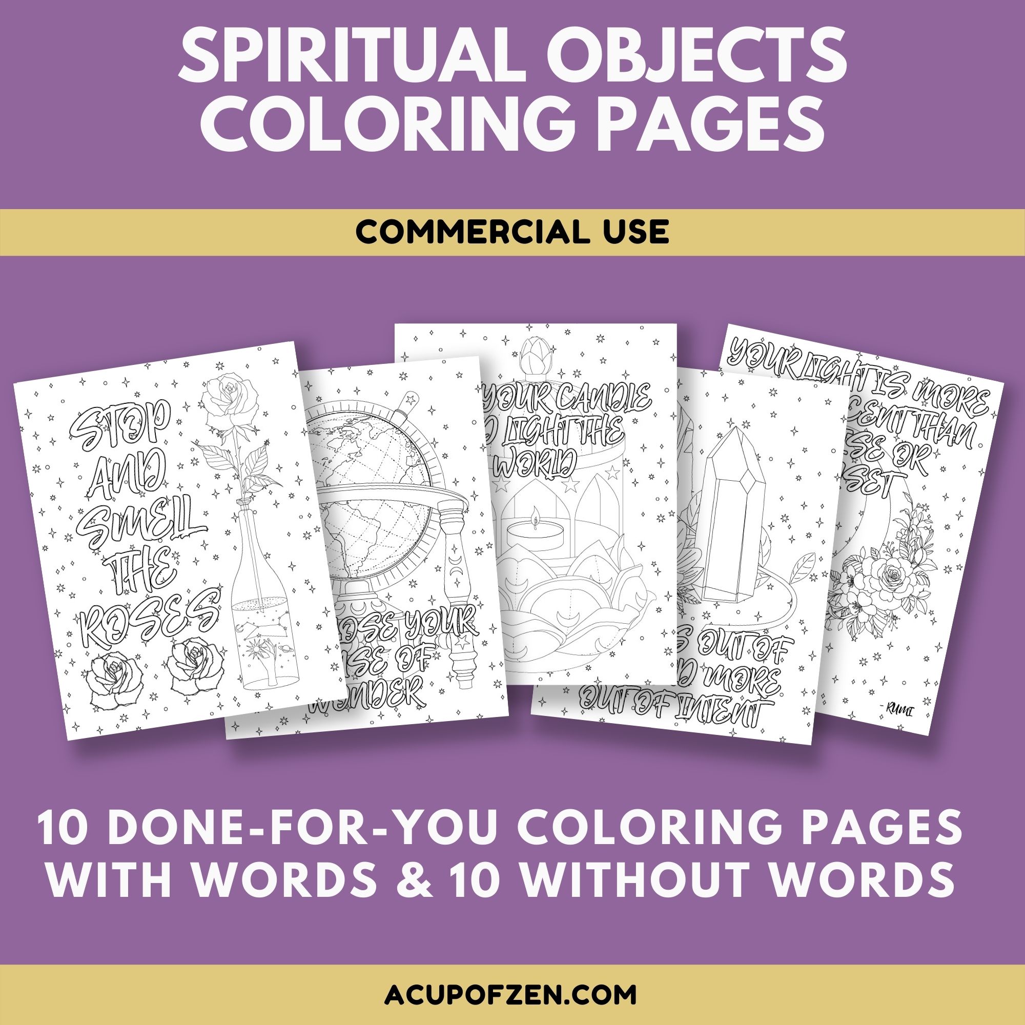 Spiritual Objects Coloring Pages