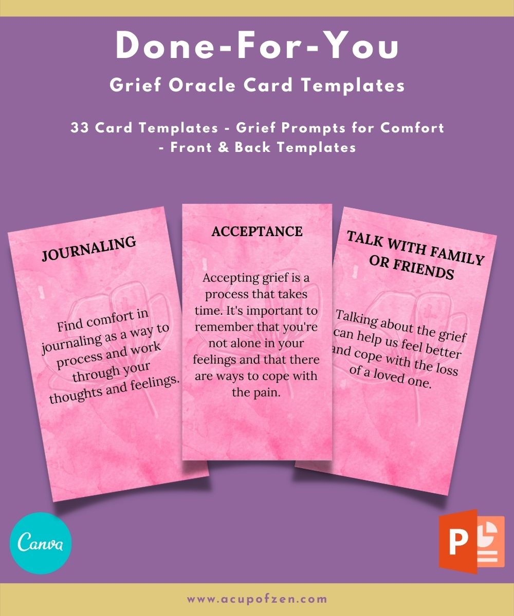 Grief Oracle Cards DFY Pack