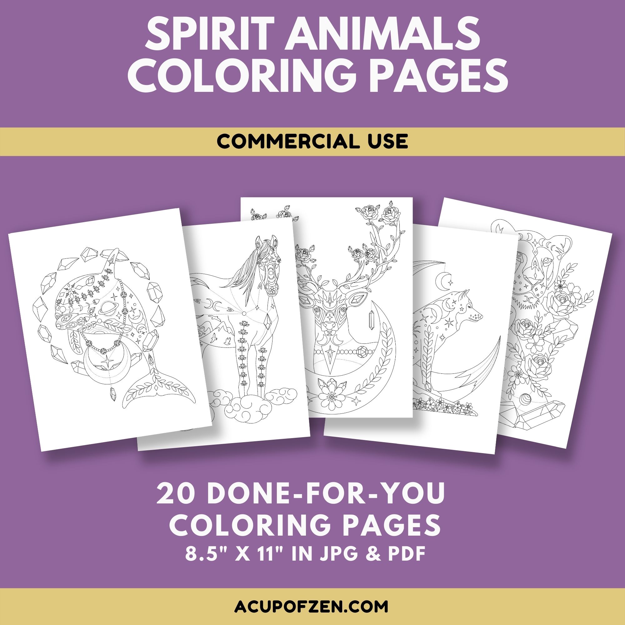 Spirit Animals Coloring Pages Commercial Use
