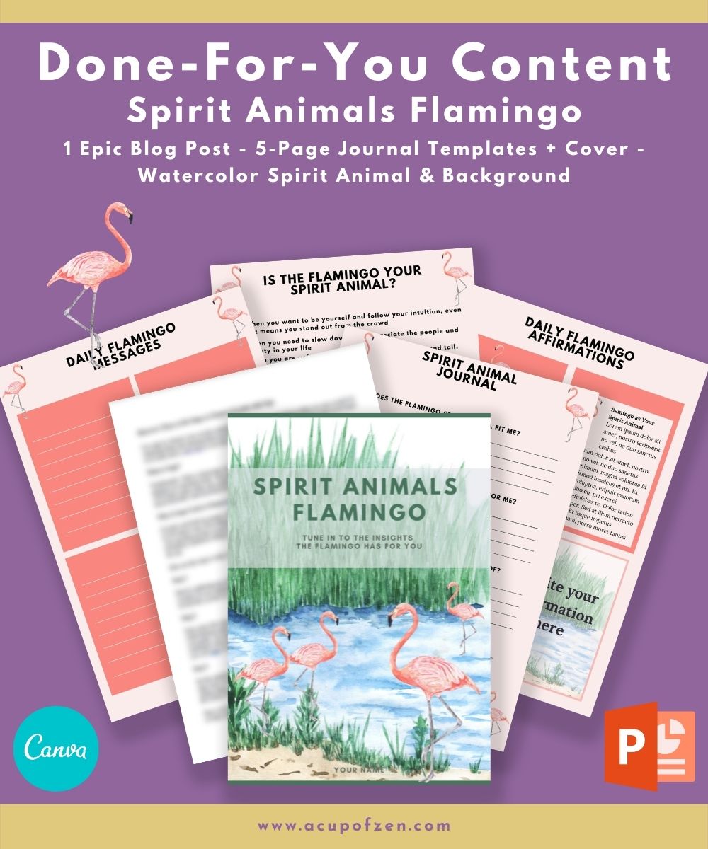 Spirit Animals Flamingo Content Commercial Use