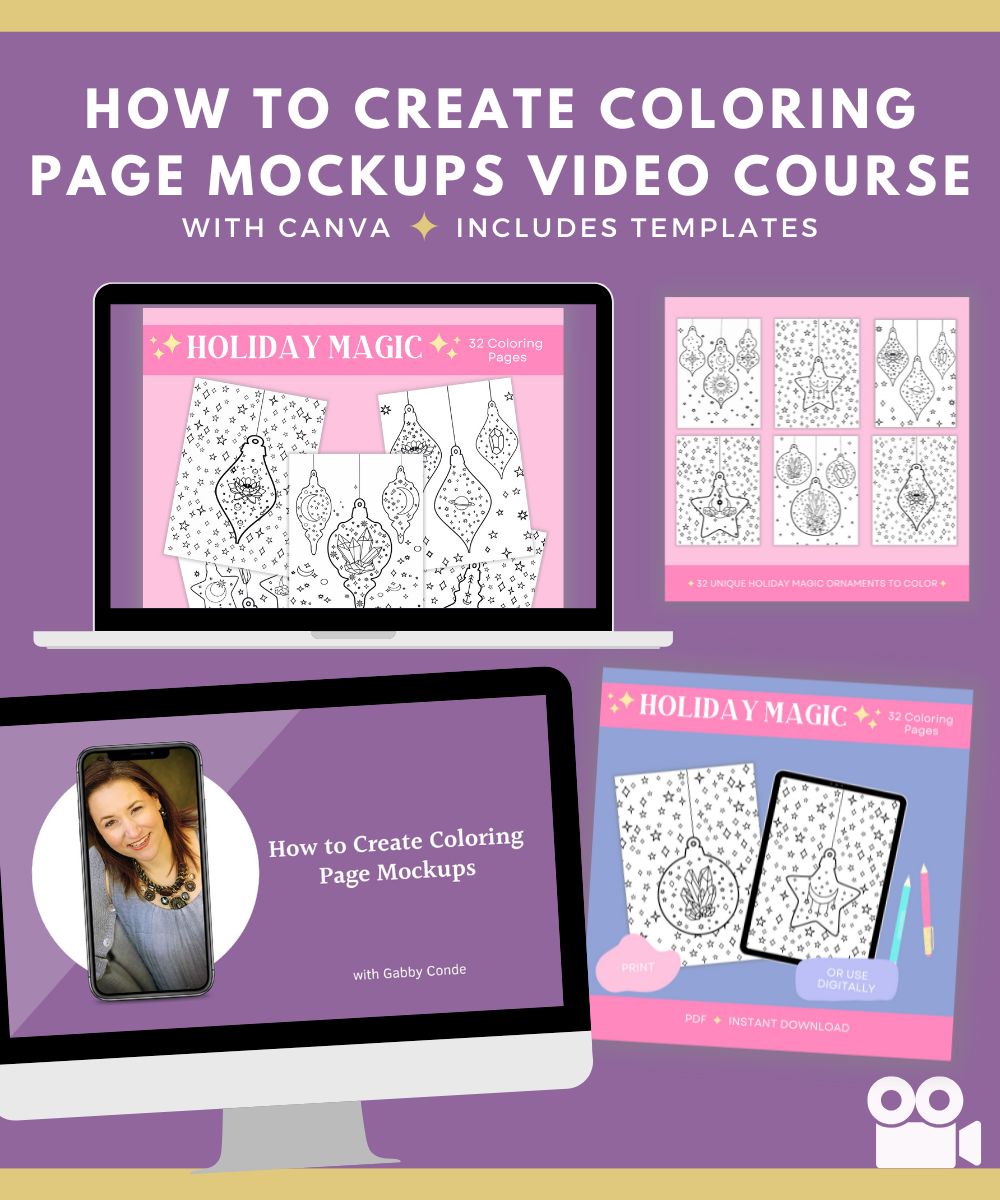 Course – How to Create Coloring Page Mockups
