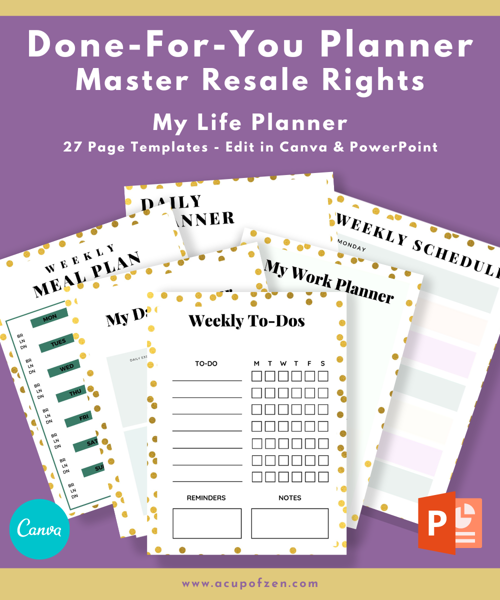 mrr - My Life Planner Master Resale Rights