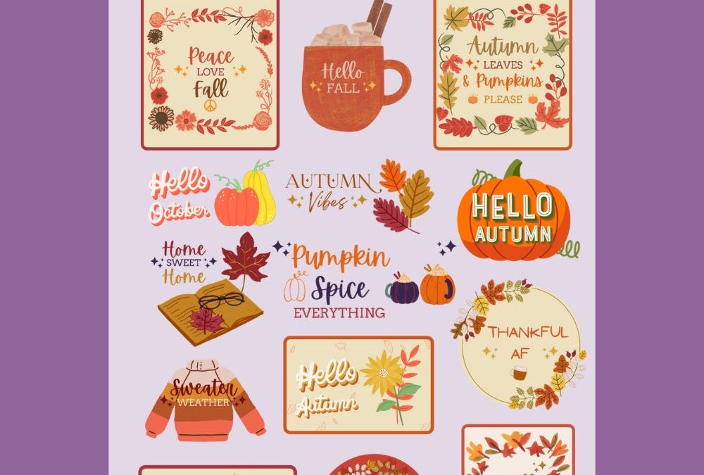 Fall Vibes Stickers